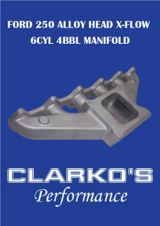 Ford 6cyl x-flow 4bbl manifold