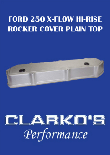 Ford 6 cyl x-flow Hi Rise rocker Covers (Plain top) AS0047R